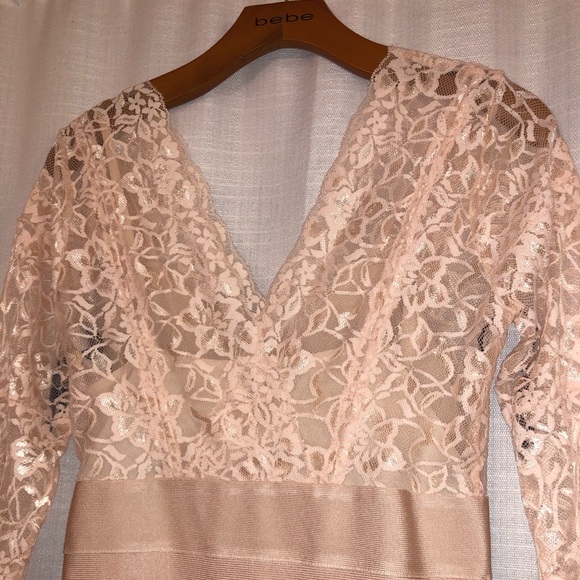 Bebe Lace/Bodycon dress - Picture 3 of 6